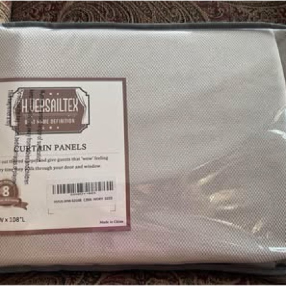 H.VERSAILTEX Ivory Blackout Curtain Panels